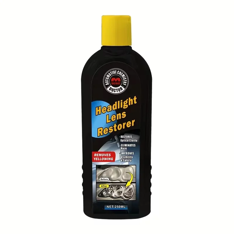 250ml Headlight Restoration Polish by MOWEI - Improves Visibility & Safety
