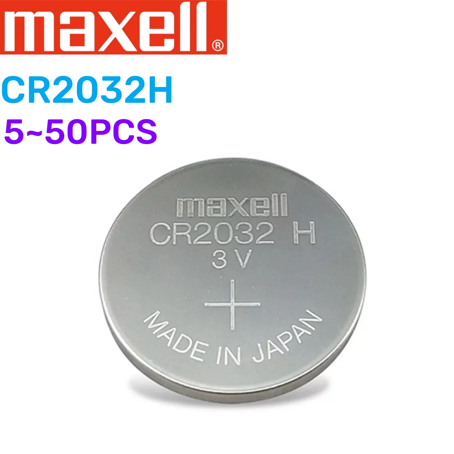 Original CR2032H 240mAh CR2032 H High Capacity 3V Button Battery Computer Motherboard Battery Replaces CR2032 LIR2032 ML2032