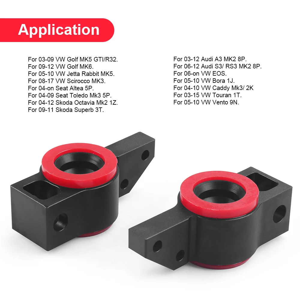 

Для Audi A3 S3 RS3 Комплект втулок переднего рычага из искусственной кожи для VW Golf Caddy Jetta Touran EOS Для Skoda Octavia Для Seat Altea