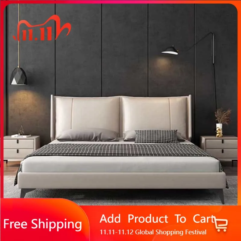 

Ленивая европейская двуспальная кровать, роскошный подголовник, пол в стиле лофт, домашняя двуспальная кровать, органайзер для сна, мебель для отеля Beliche