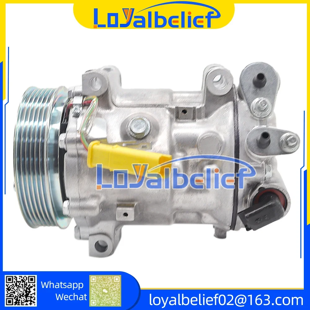 

AC Compressor For Peugeot 407/607/4008/Citroen C5/C2/1.6 1.8 2.0 6453WZ 648702 9663315480 9671820480 648779