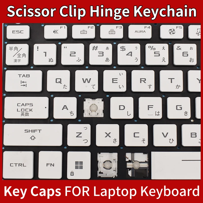 استبدال Keycap مفتاح المفصلي ل ASUS ROG Zephyrus G16 (2024) G14 GA403U GA605 GA605WV لوحة مفاتيح الكمبيوتر المحمول مفتاح ومقاطع KeyCap المفصلي #5