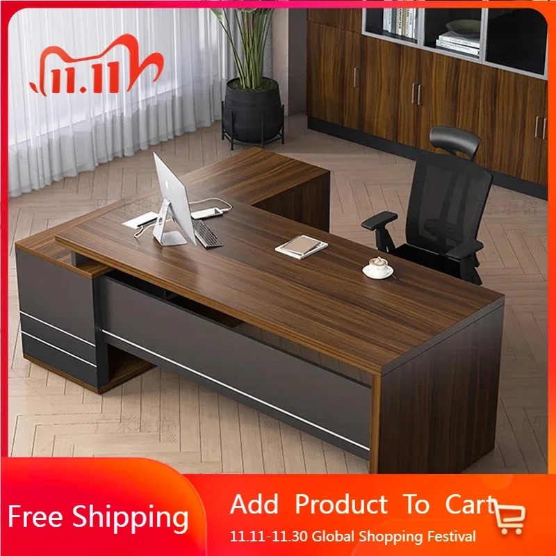 

Роскошный деревянный офисный стол, ремесленный дисплей, минималистичный скандинавский европейский офисный стол, органайзеры для учебы, мебель для гостиной Meuble Bureau