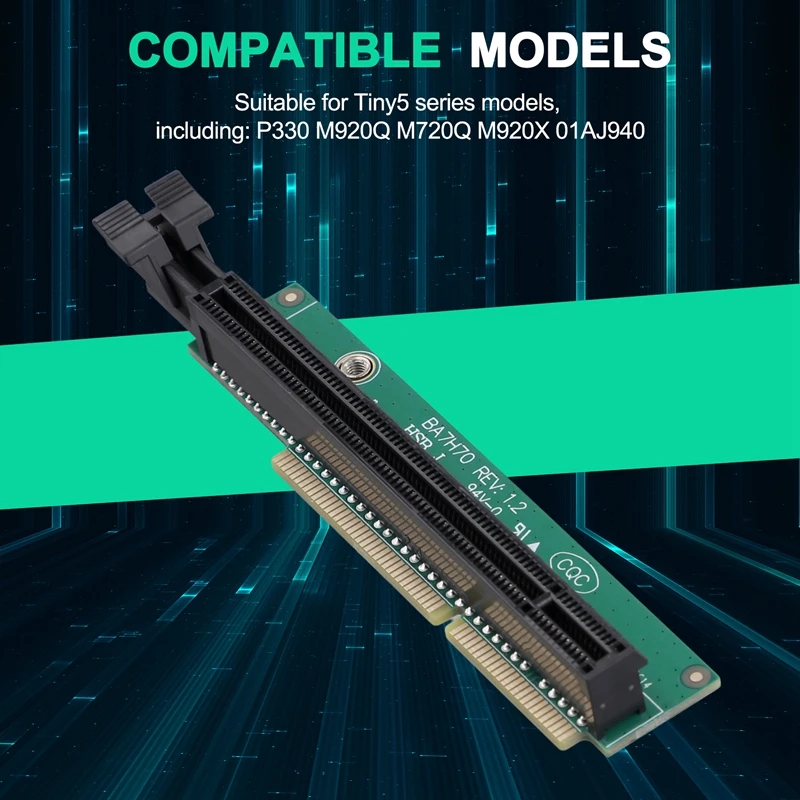 PCI-E 16X Graphic Card Adapter Card for Tiny5 Series Models P330 M920Q M720Q M920X 01AJ940 PCIE16 Riser Card-A07G view 5