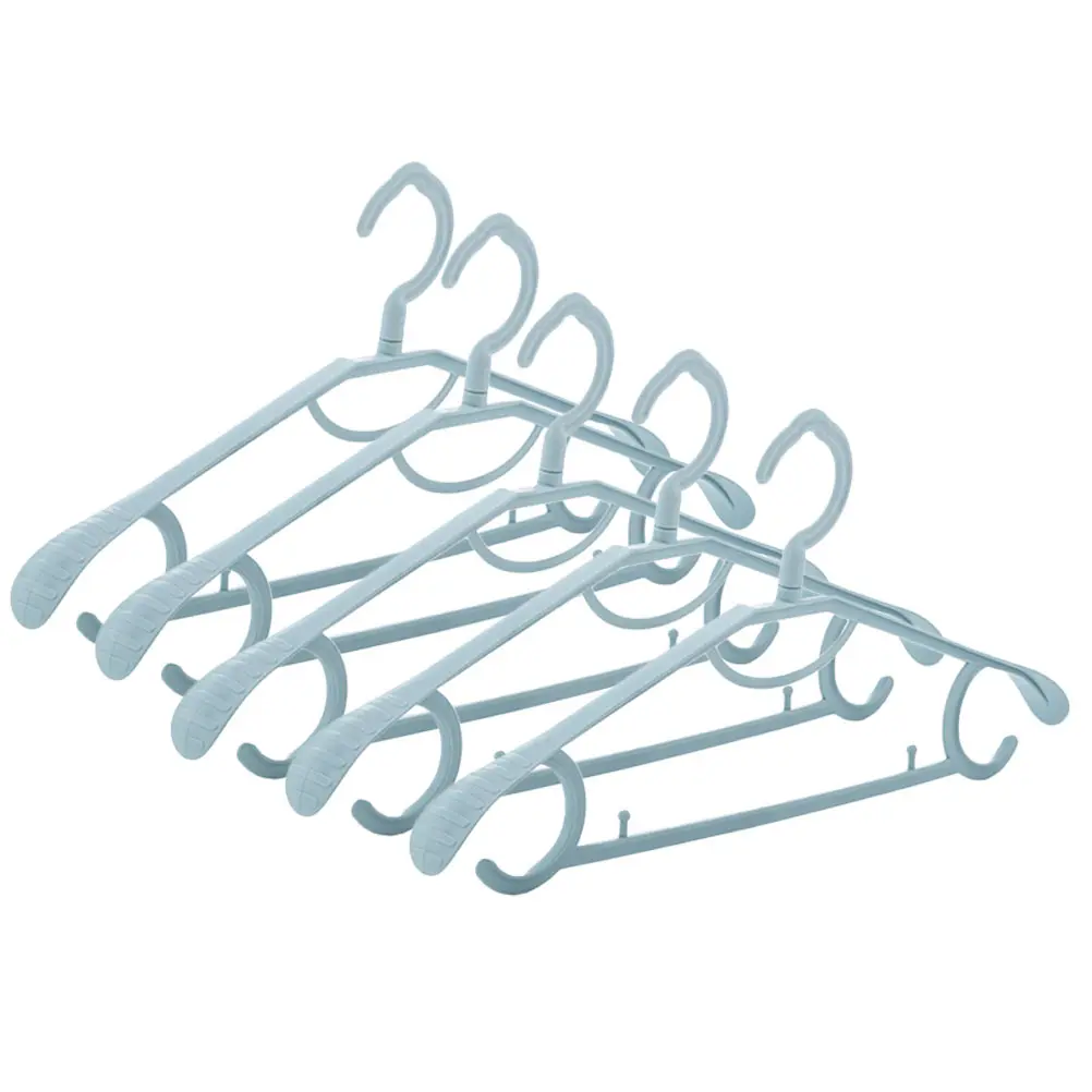 

5pcs Non-slip Clothes Hangers PP Windproof Wardrobe Bracket Multipurpose Rack Bathroom Bedroom Closet Storage Plastic