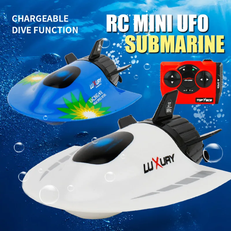 

2.4G Mini RC Submarine Toy 3314 Waterproof Radio Speedboat Model Portable Remote Control Simulation Boat Gifts Toys For Boy