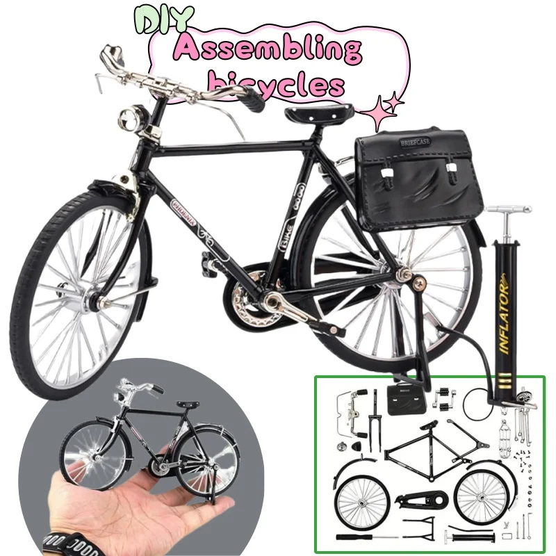 DIY Vintage 28 Bike Model Kit - Assemble Your Own Brain And Muscle Exercise Children's Toy