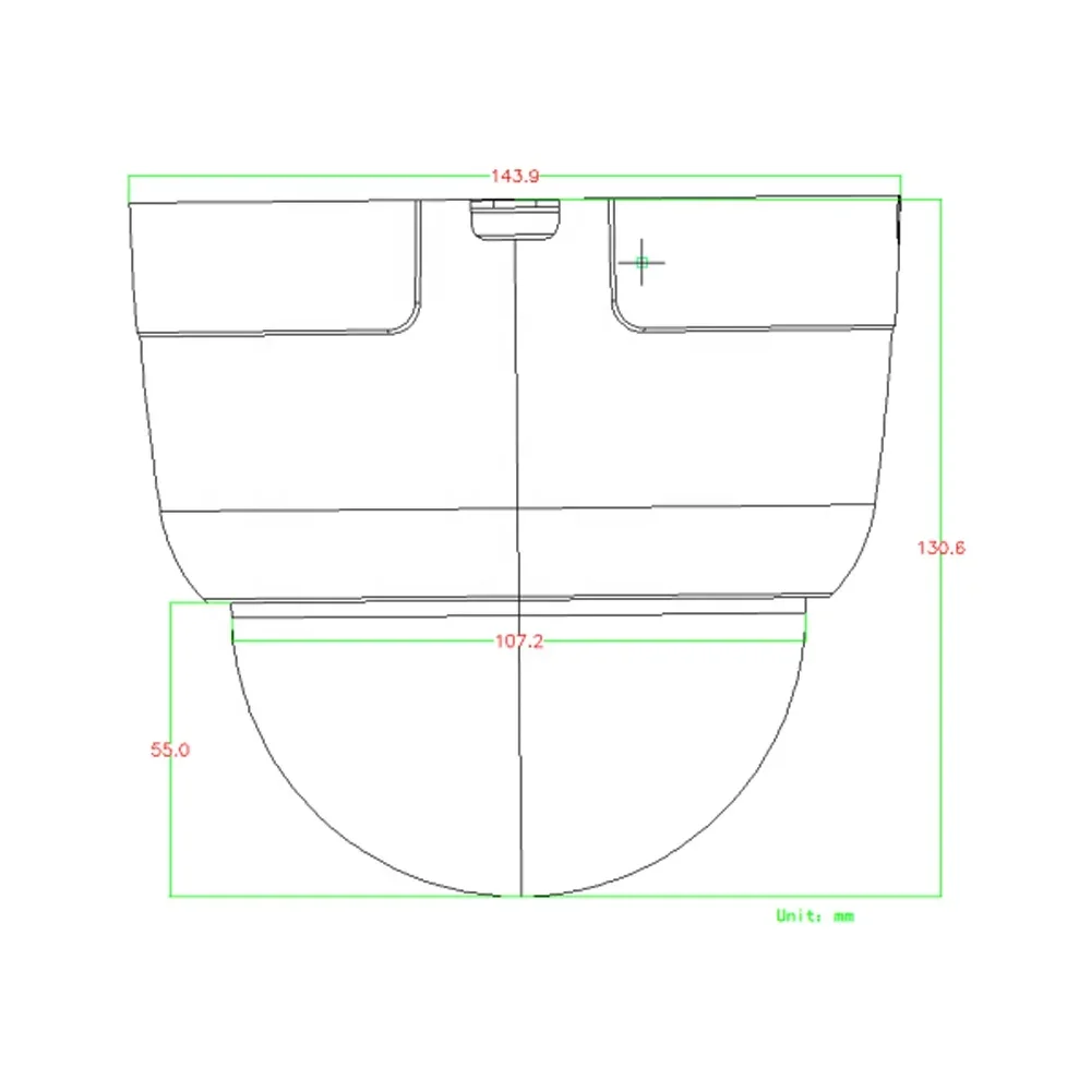 كاميرا صغيرة 4 بوصة 10 × 2 ميجابكسل عالية السرعة قبة تناظرية CCTV PTZ مقاومة للماء ومضادة للتخريب كاميرا 360 درجة