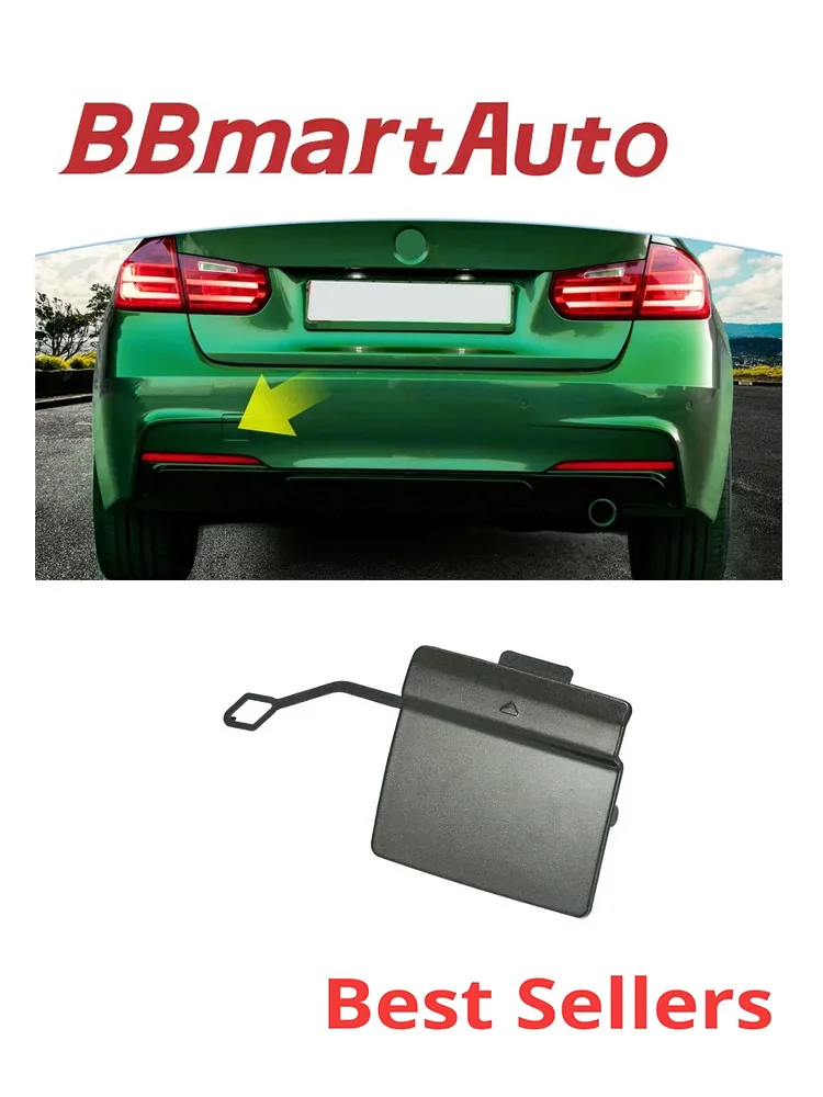 51128061605 BBmart Auto Parts 1PC Rear Trailer Tow Hook Trim Cover Cap For BMW M3 F80 Car Accessorie