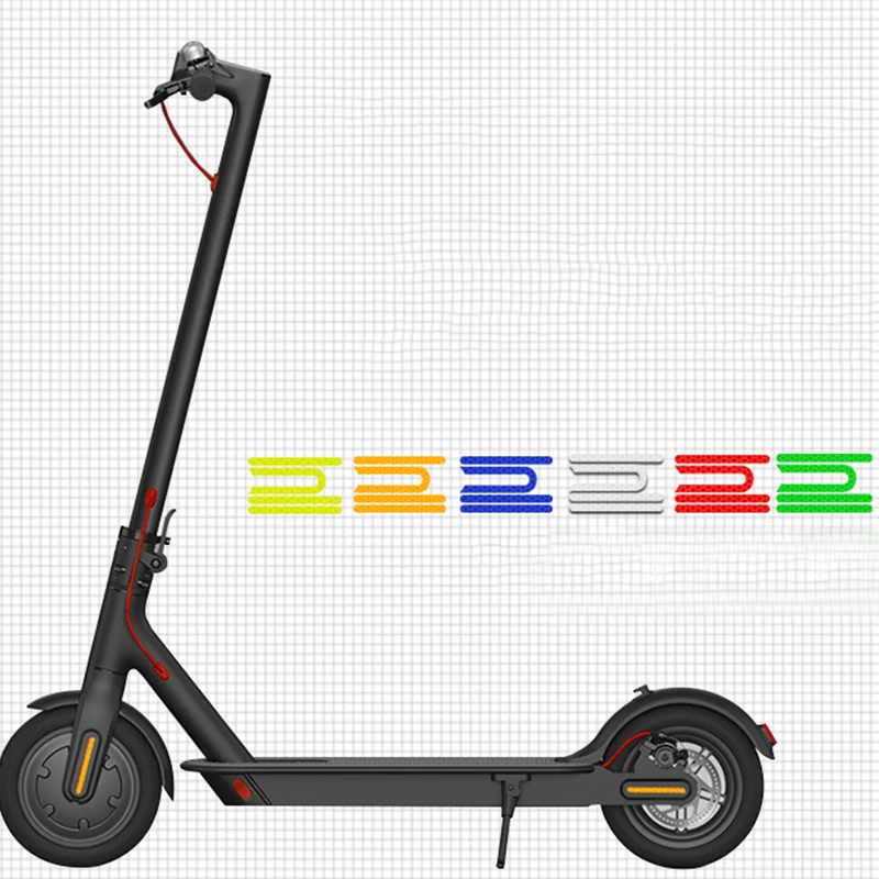 Autocollants de protection pour trottinette électrique Pro, 4 pièces/ensemble, bandes adhésives, pour skateboard