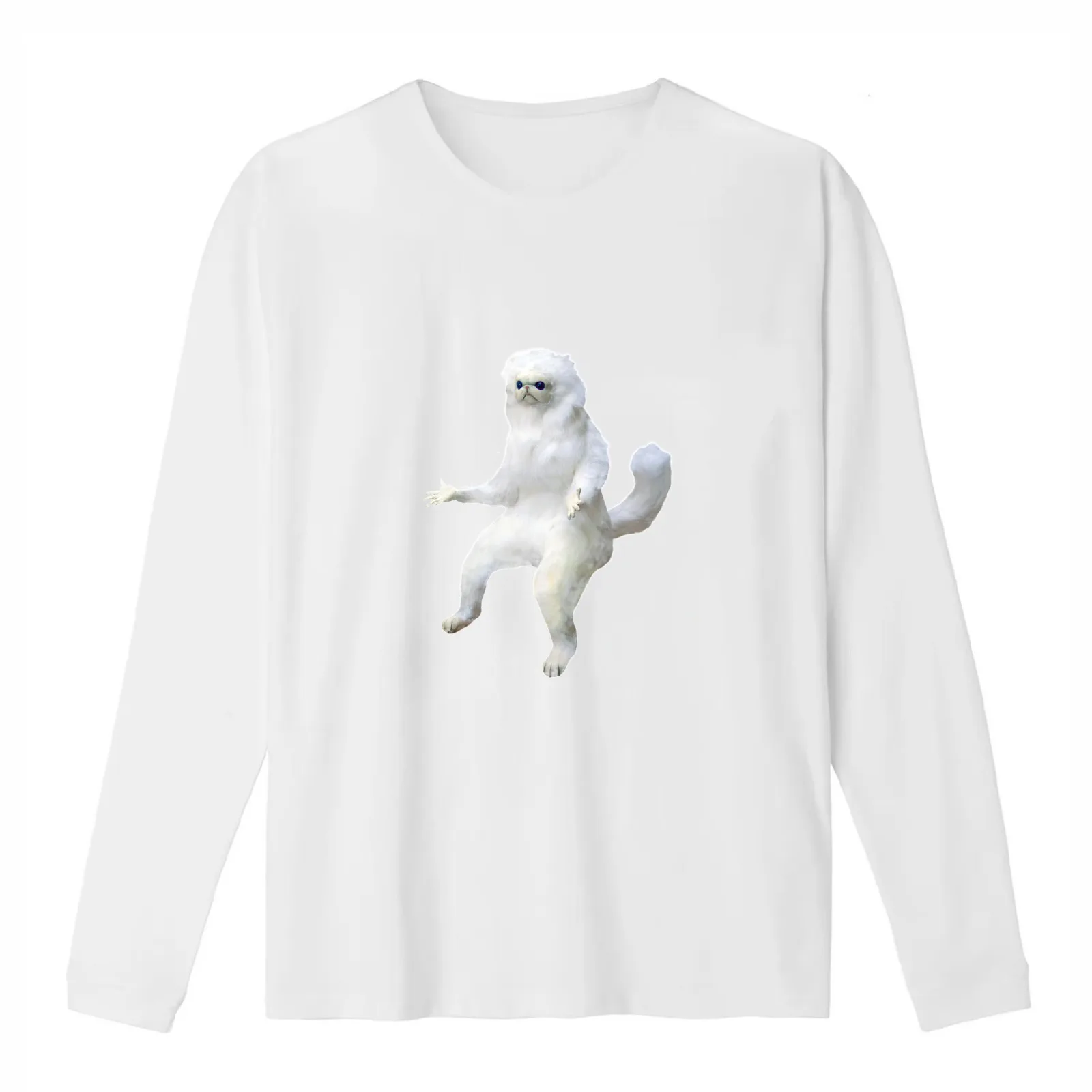 Confused Monkey Meme Sticker T-Shirt Summer Casual Cotton Tee Oversized Streetwear Tops Vintage Graphic Print 100% Cotton