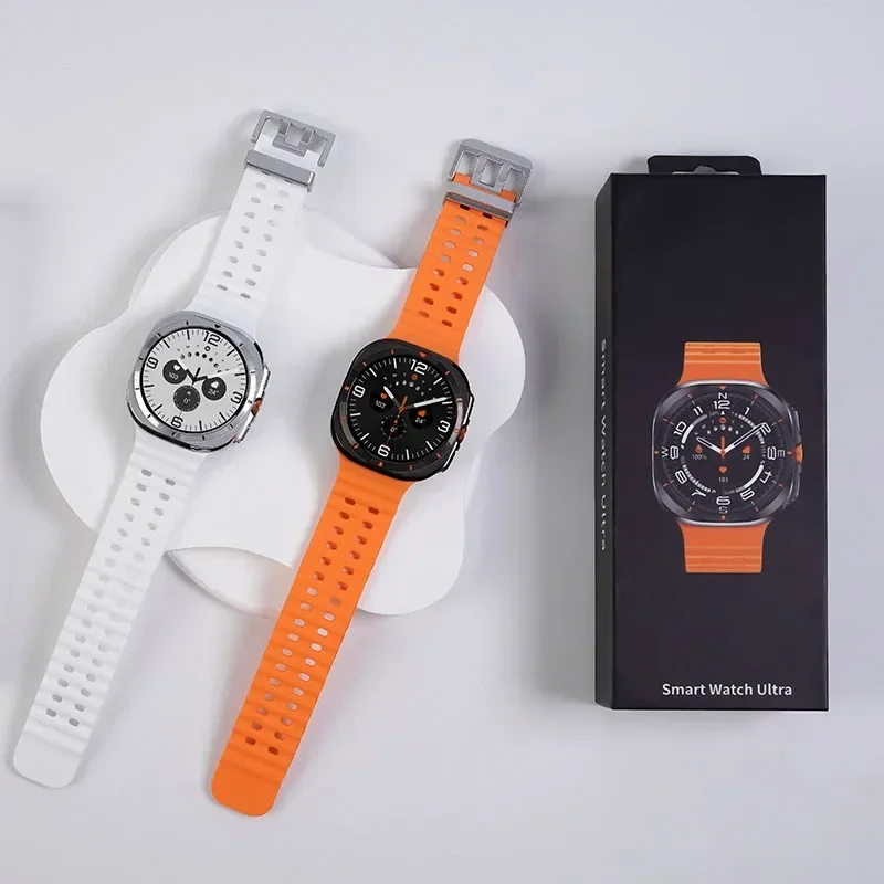 Reloj inteligente W7 Ultra Amoled 466*466 HD Smartwatch BT llamada salud Fitness Tracker deporte al aire libre reloj inteligente para Samsung
