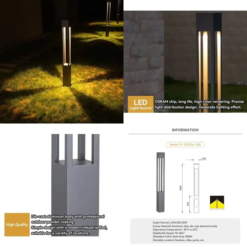 Simple Classic Lawn Lighting System Customized Outdoor Waterproof Decorative Garden Landscape Lights