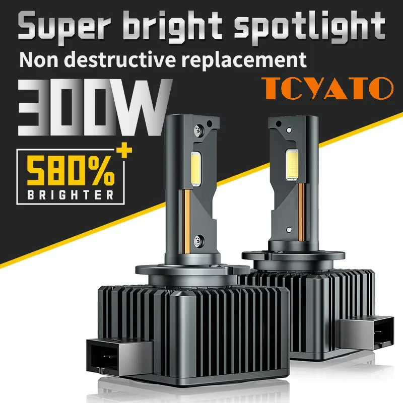 

TCYATO D1S D3S LED car headlamp 6000K Canbus D2S D2R D4S D4R D5S lamp 30000LM 12V kit