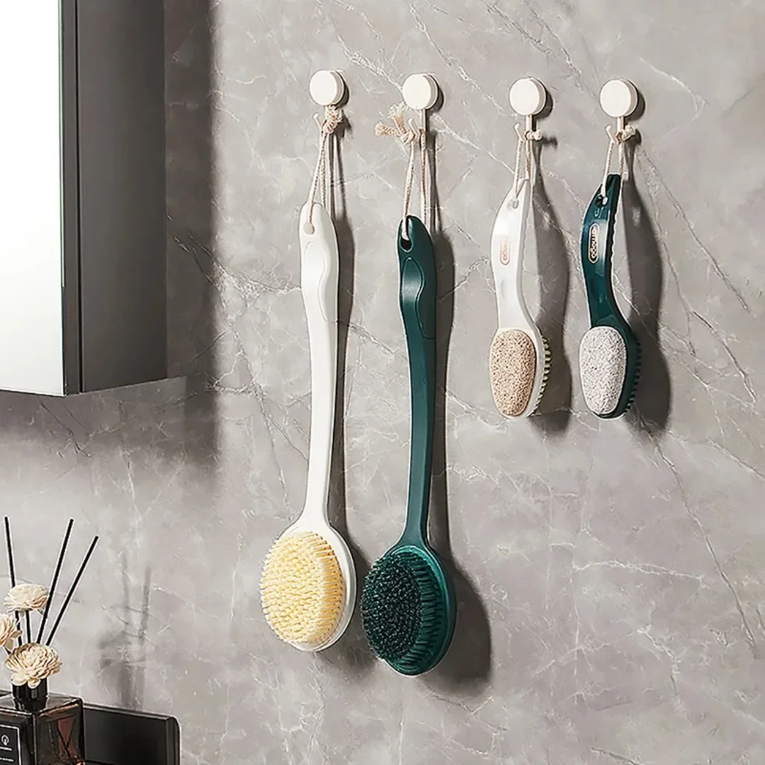 2 in 1 경석 발 브러쉬 스크러버 (손잡이 포함) 발 각질 제거 마사지 브러쉬 페디큐어 발 관리 도구 HOT