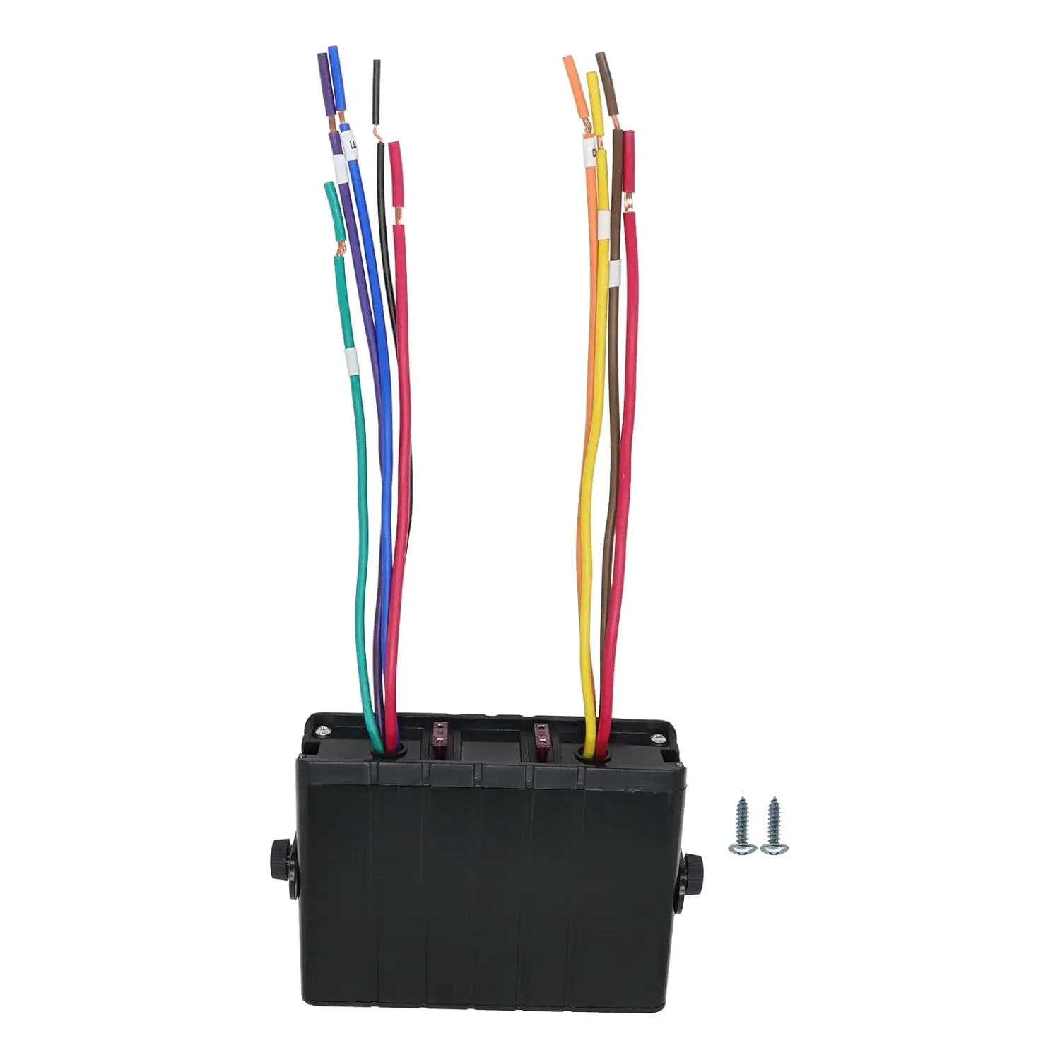 6-Gang 12V 40A Max SPST On Off Rocker Toggle Switch Panel Box with 12 AWG Wires for Car Trucks Boats RVs Motorcycle ATV Accessor
