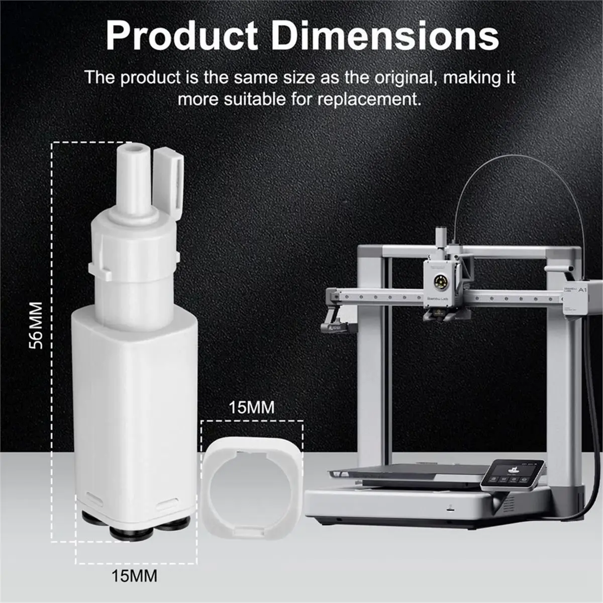(B63C) 2 Packs for Bamboo Lab A1/A1Mini AMS Lite Filament Hub Five Way Components 4-in-1 PTFE Adapter 3D Printers Parts