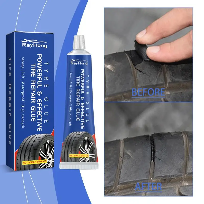 

Car Tire Sidewall Crack Repair Glue Flexible Sealant for Fixing Scratches Long Lasting Adhesive for Outdoor Tire Maintenance