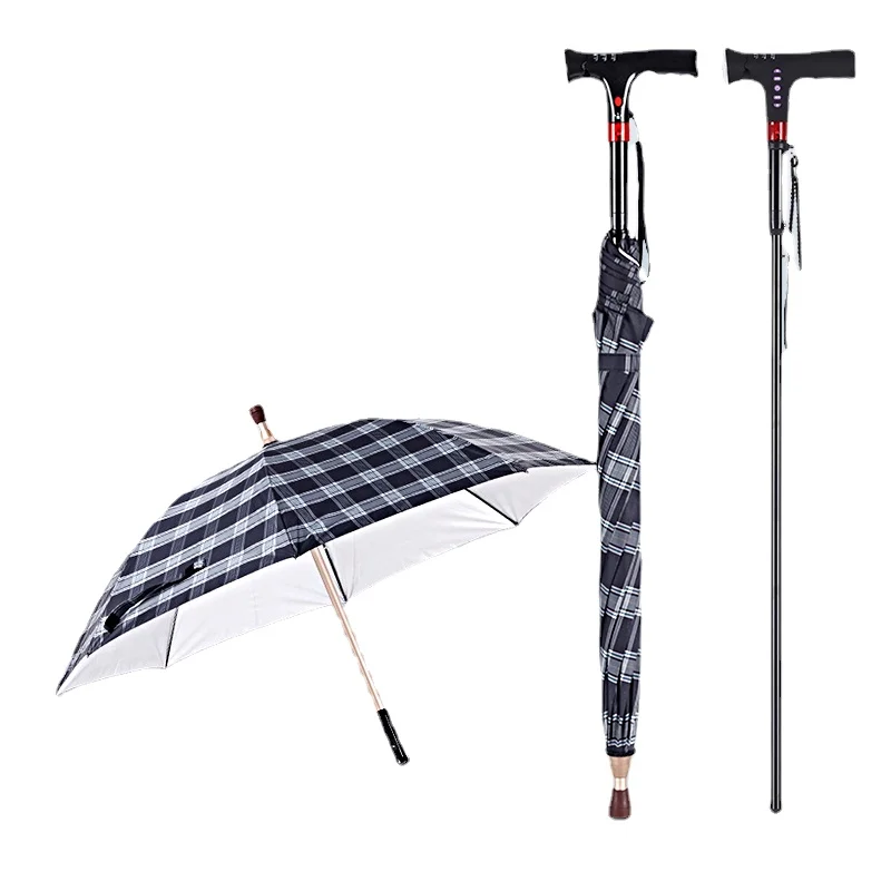 

Multi-Function Automatic Walking Stick for the Elderly Detachable Flashlight Non-Slip Walking Stick Chopsticks Hand Stick