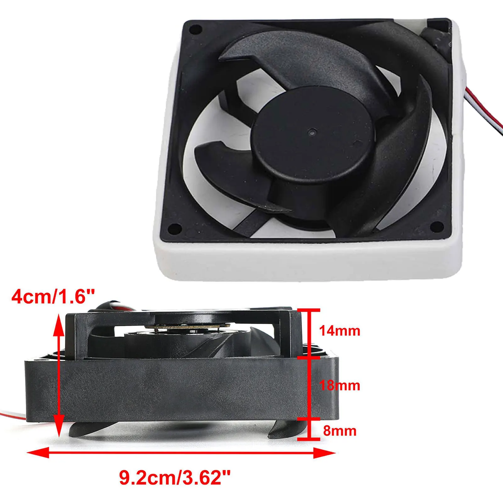 

Flow Fan Motor Fan Refrigerators Freezers Home Appliances 0.3A 1* 1pcs Black DC 12V Parts Plastic High Quality
