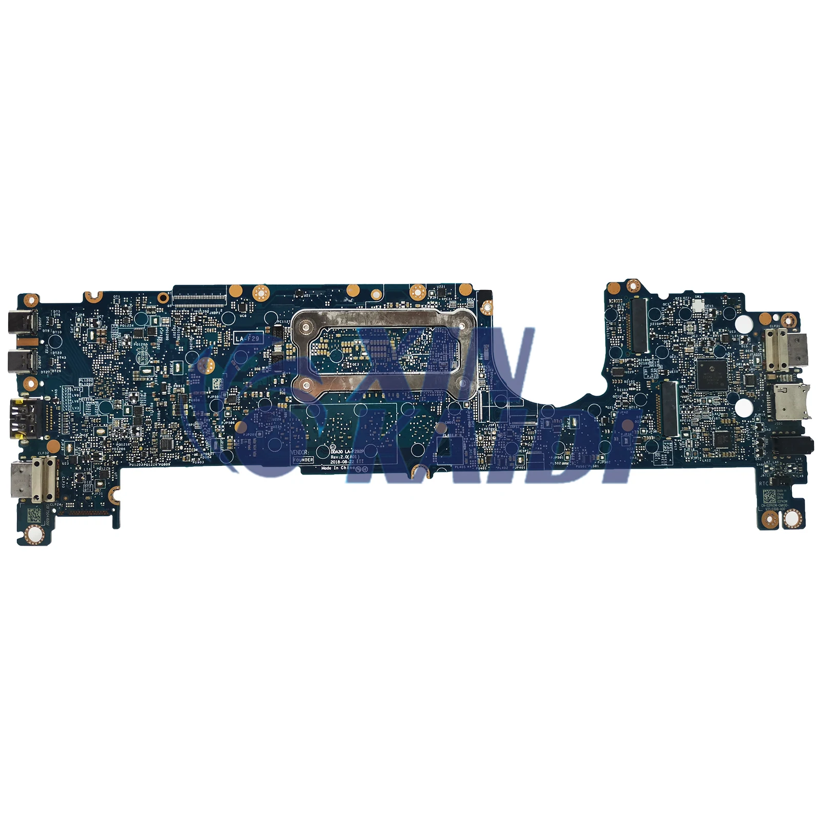 Scheda madre del computer portatile per Dell Latitude 7390 02WCVJ 041M0M 0CM3RM LA-F292P Scheda madre del notebook i5 i7 8th Gen CPU RAM 8G 16G