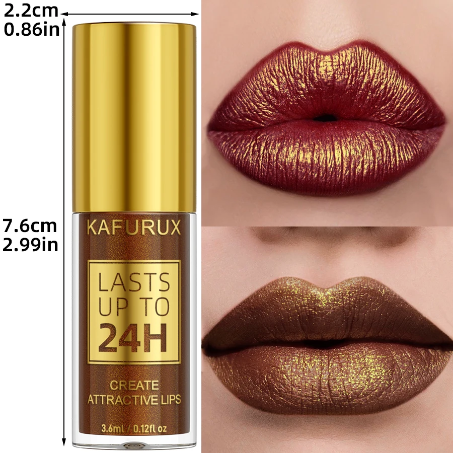 ลิปกลอสเนื้อเมทัลลิก 14 สี ติดทนนาน ฉ่ำวาว สไตล์เกาหลี ลิปออยล์ ลิปทินท์ ของขวัญ