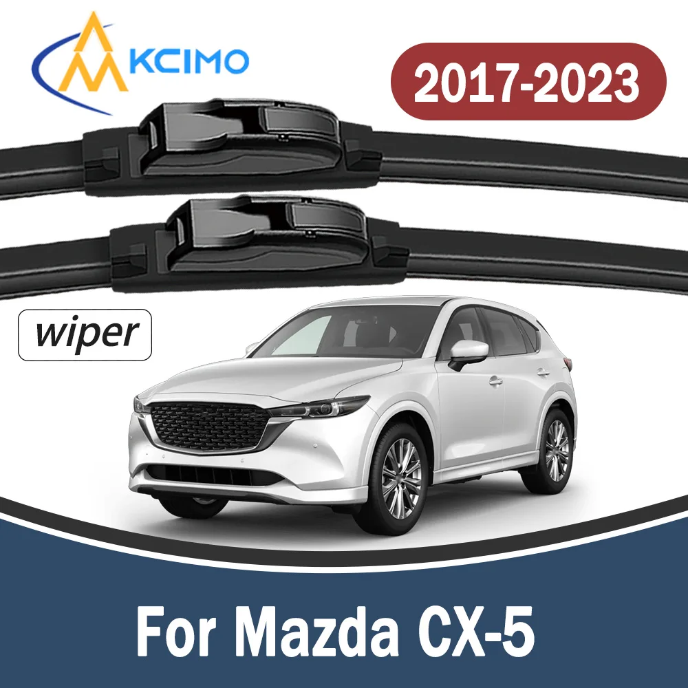 

Durable Rustproof Beam Wiper Blade For Mazda CX-5 CX5 CX 5 2017-2023 2Pcs Front Windscreen No Noise Car Replacement Wipers