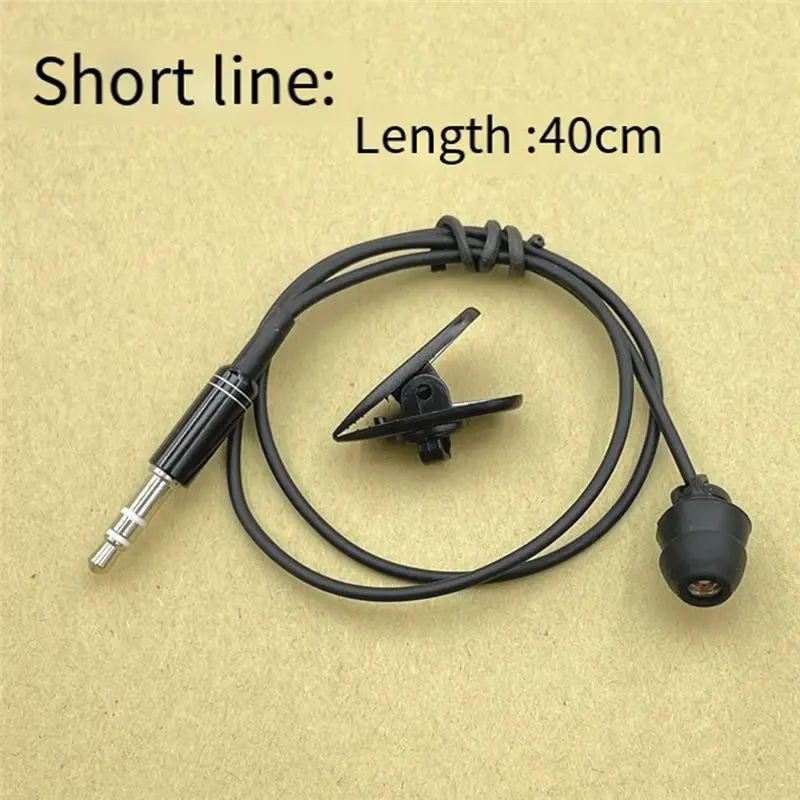 Short Cable Unilateral Headset Extension Cable Earpiece In Ear Single Earbud Silicone Earbud 3.5Mm Jack For Phone Durable view 3