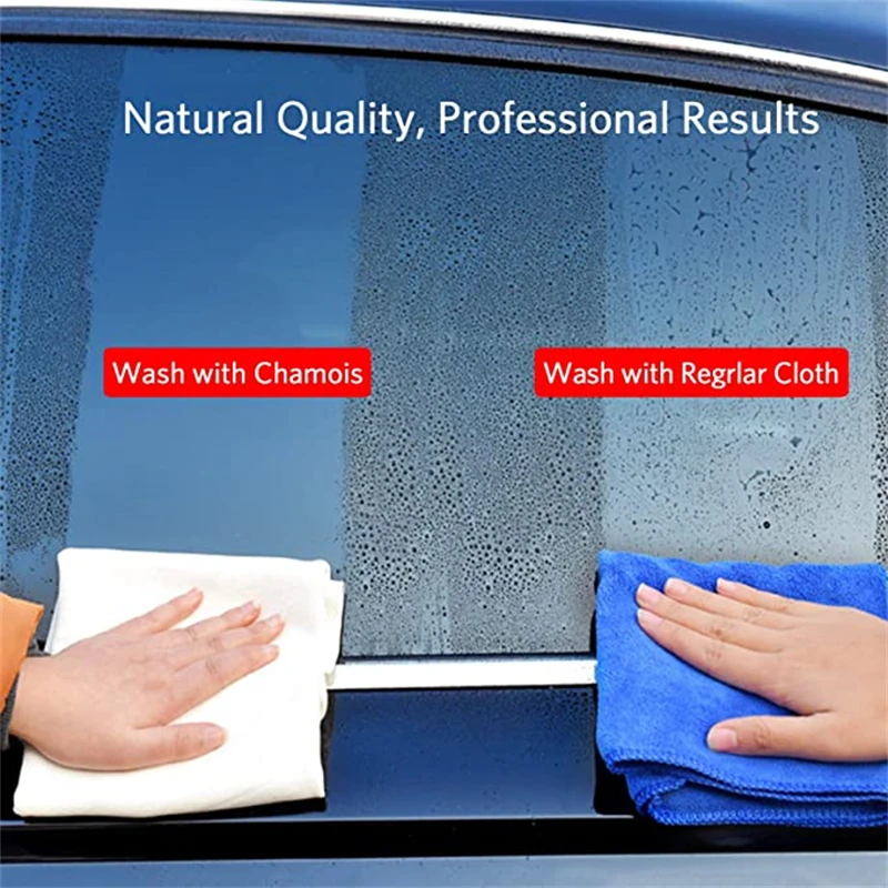 Car Washing Towels Natural Chamois Leather Super Absorbent Car home Window Glass Drying Cleaning Cloth Quick Dry car wash towel