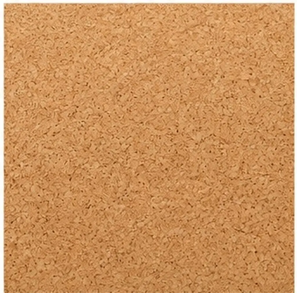 5Pcs 300x300x2mm Self-Adhesive Cork Board Tiles Sound Insulating Thermal Insulation Wall Mounted Bulletin Board for Office Home