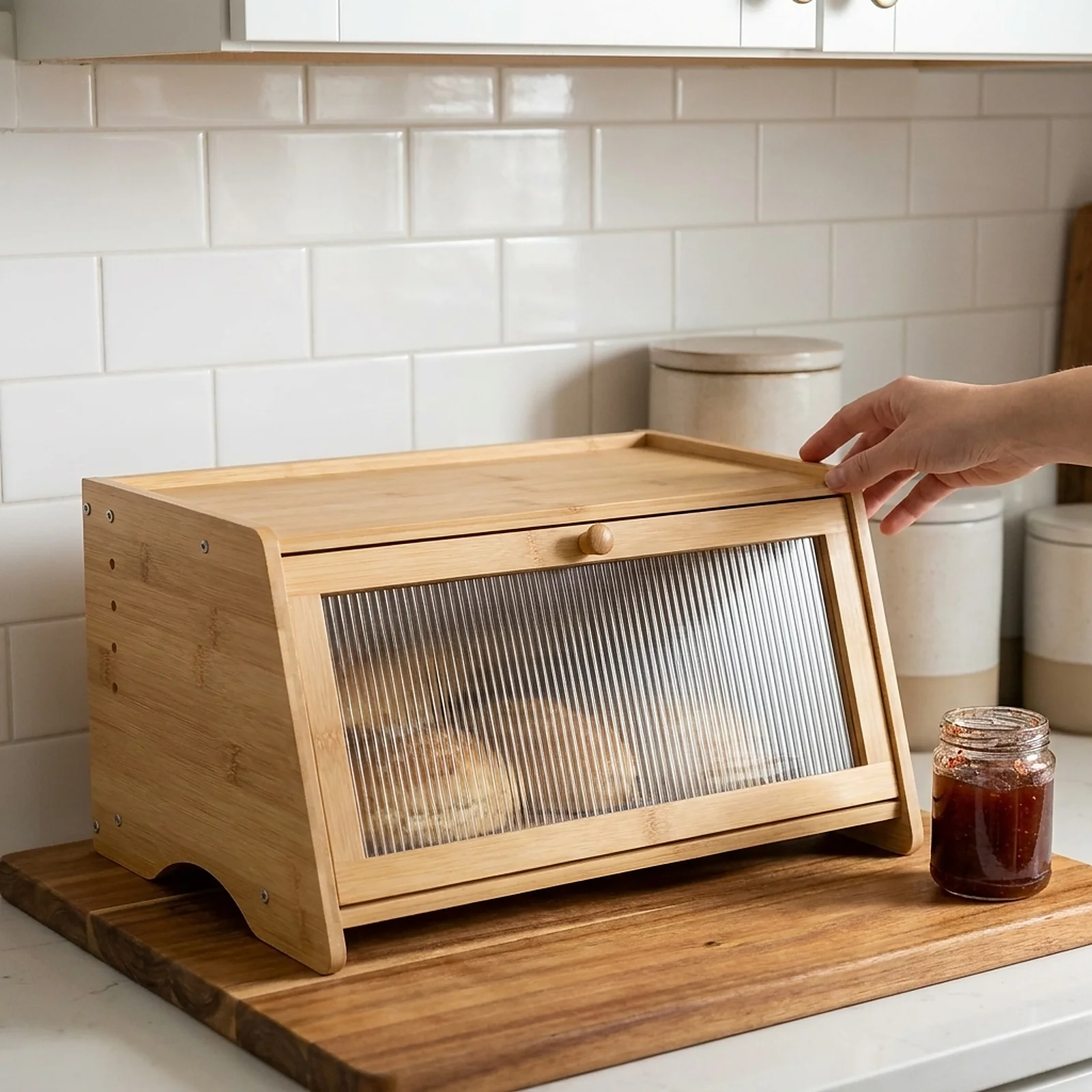 Zoyiancy Bamboo Bread Box for  - огляд і ціна Bread Box Bamboo