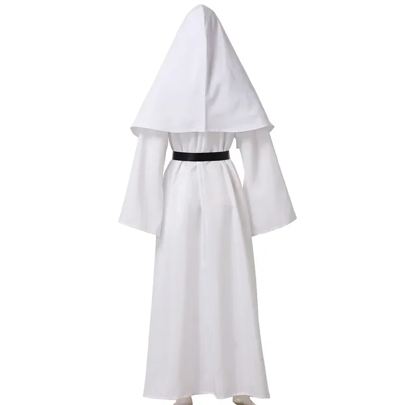 Costume d'Halloween de Nonne pour Femme, Robe de Cosplay Effrayante Mary Priest, MN8