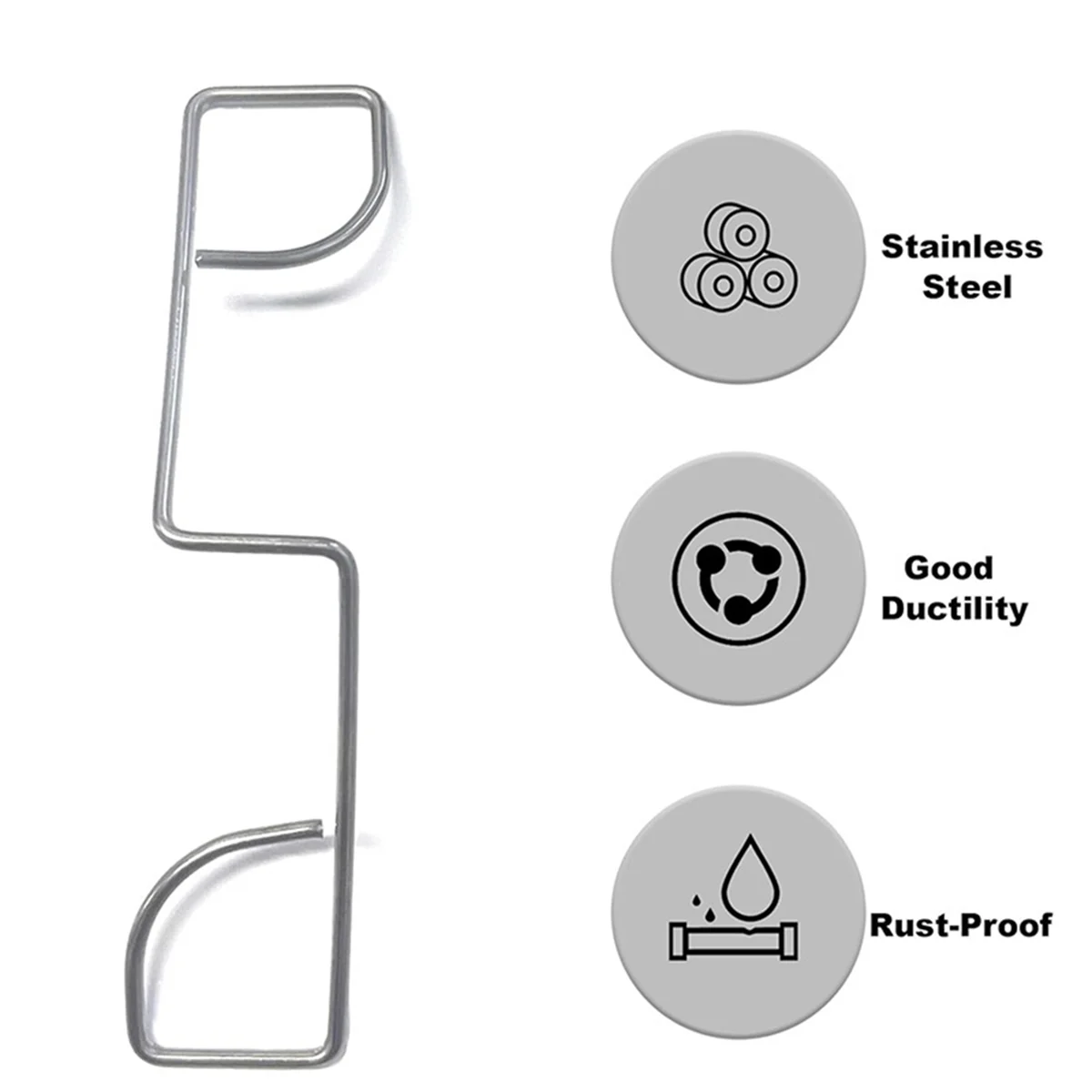 AAA87 25 Pcs Fence Panel Clips, Fence Panel Wedges to Stop Fence Panels Rattling, Fence Wedges to Stop Banging