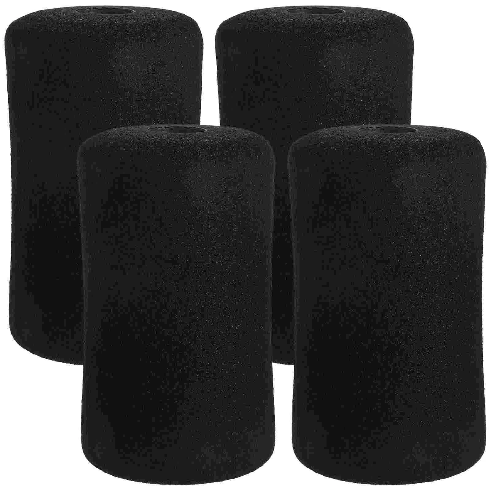 

4 Pcs Sponge Cover Gym Replacement Parts Exercise Equipment Foam Tube Walker Accessories Collapsible Roller Foot Pads