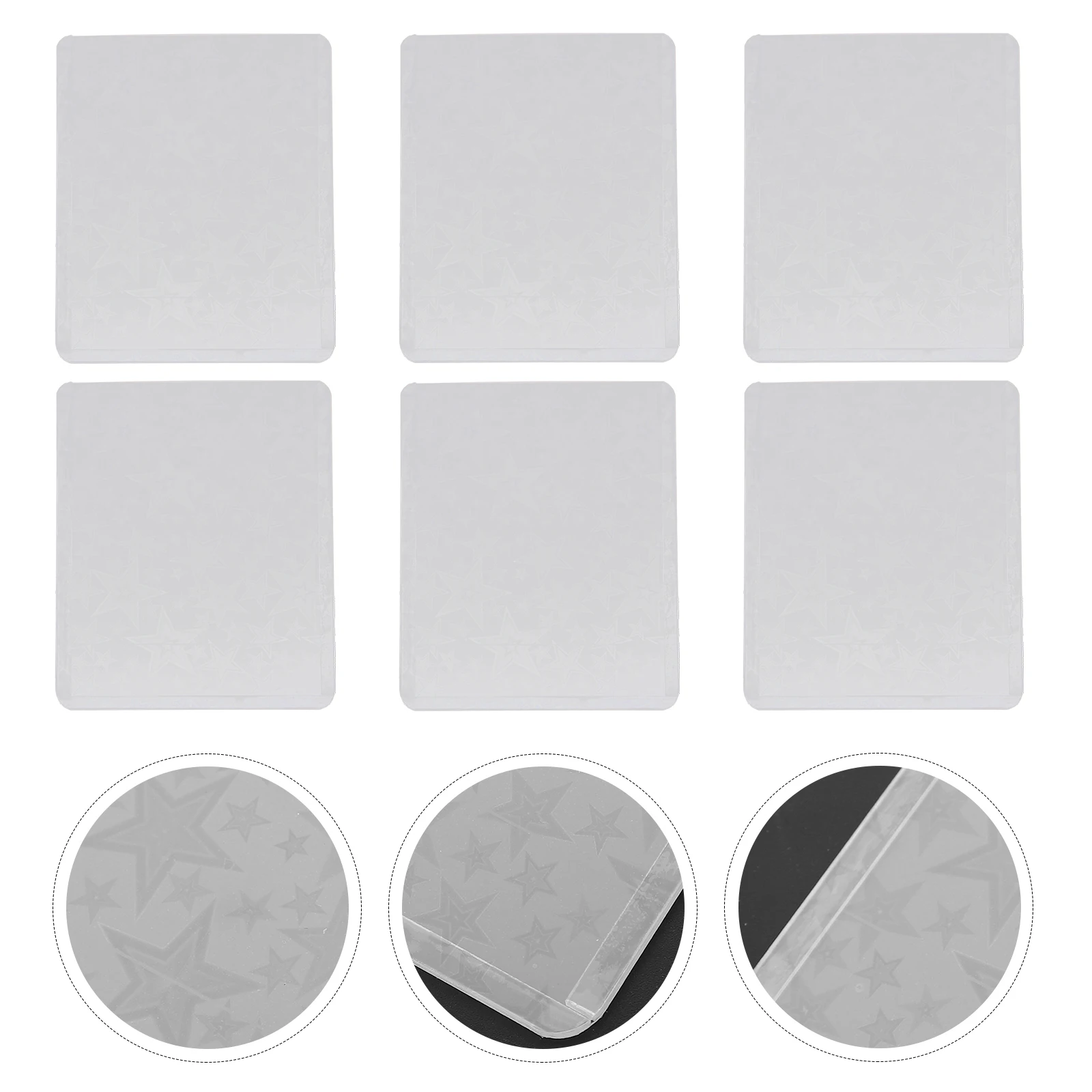 

50 Pcs ID Photo Holder Cards Clear Sleeves Plastic Protective for Trading