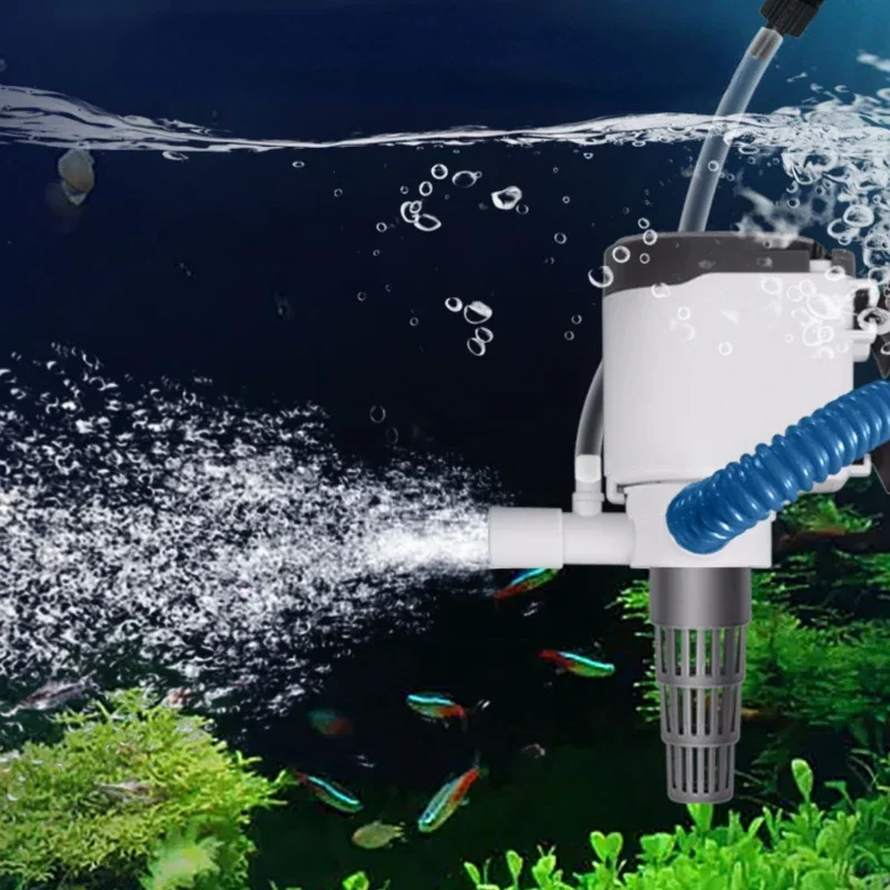 Songbao Blu-ray Multifunctional Submersible Pump Fish Tank Oxygenation Small Aquarium Pump Three-in-one Filter Mute