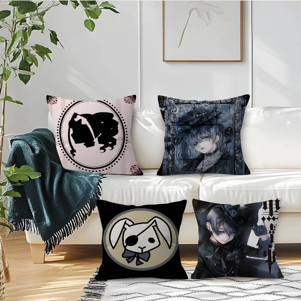 Anime B-Black B-Butler Cushion  Maple Design Cushion Cover Happy Autumn Harvest decor Holiday Decorati Pillow Cover - view 2