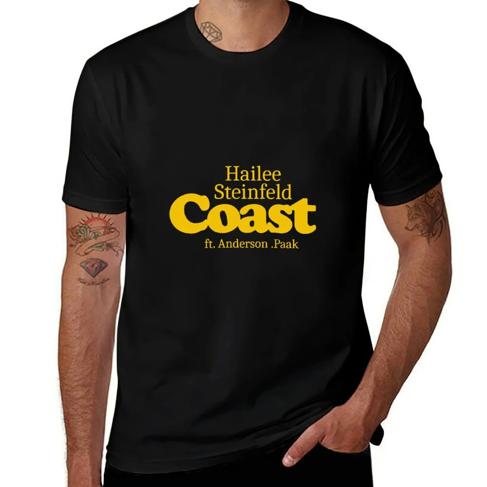 

t shirt man Coast cotton t Hailee Sticker with T-Shirt Steinfeld Paak shirts Anderson prints