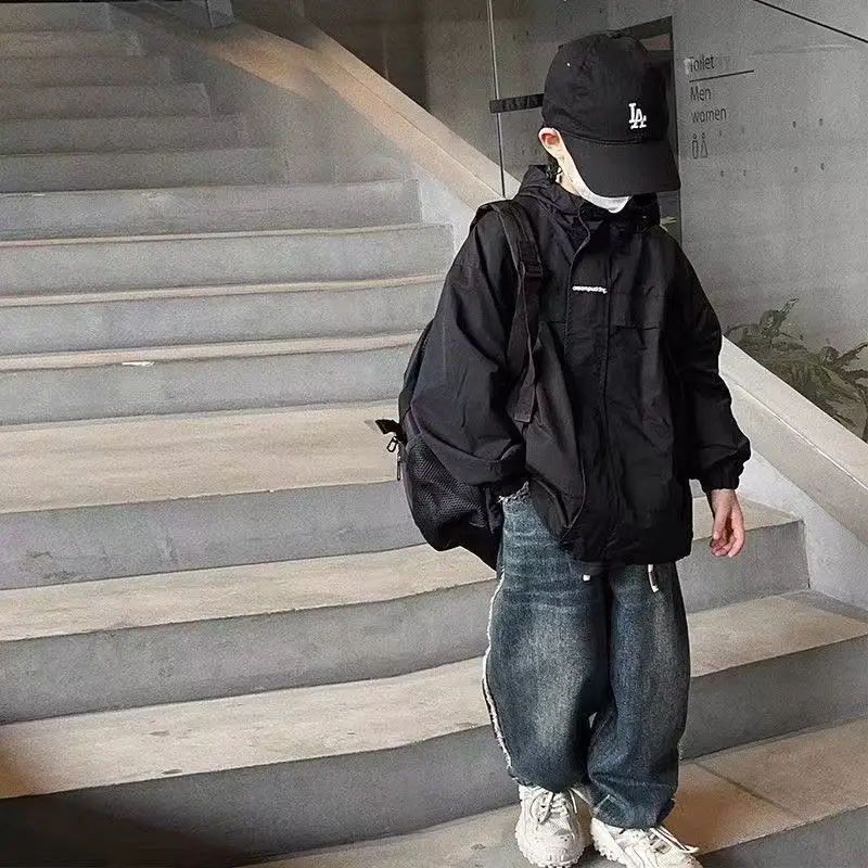 

Boys' Stormtrooper Clothing Spring and Autumn New Style Small and Medium sized Children's Western Style Windproof Clothing Coat
