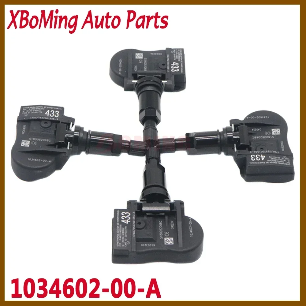 

103460200A Car Tire Pressure Sensor Monitoring System TPMS For Tesla Model 3 S X 2015-2022 1034602-00-A 433Mhz