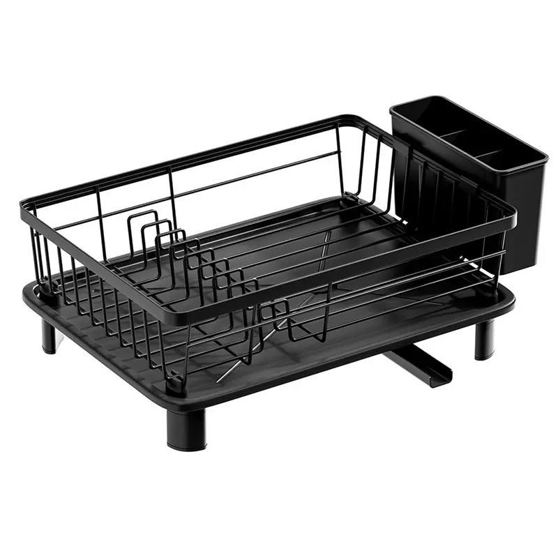 

ABMS-Iron Art Plate And Bowl Organizer, Dish Drying Rack, Drainer Rack, Single-Layer Dish Rack