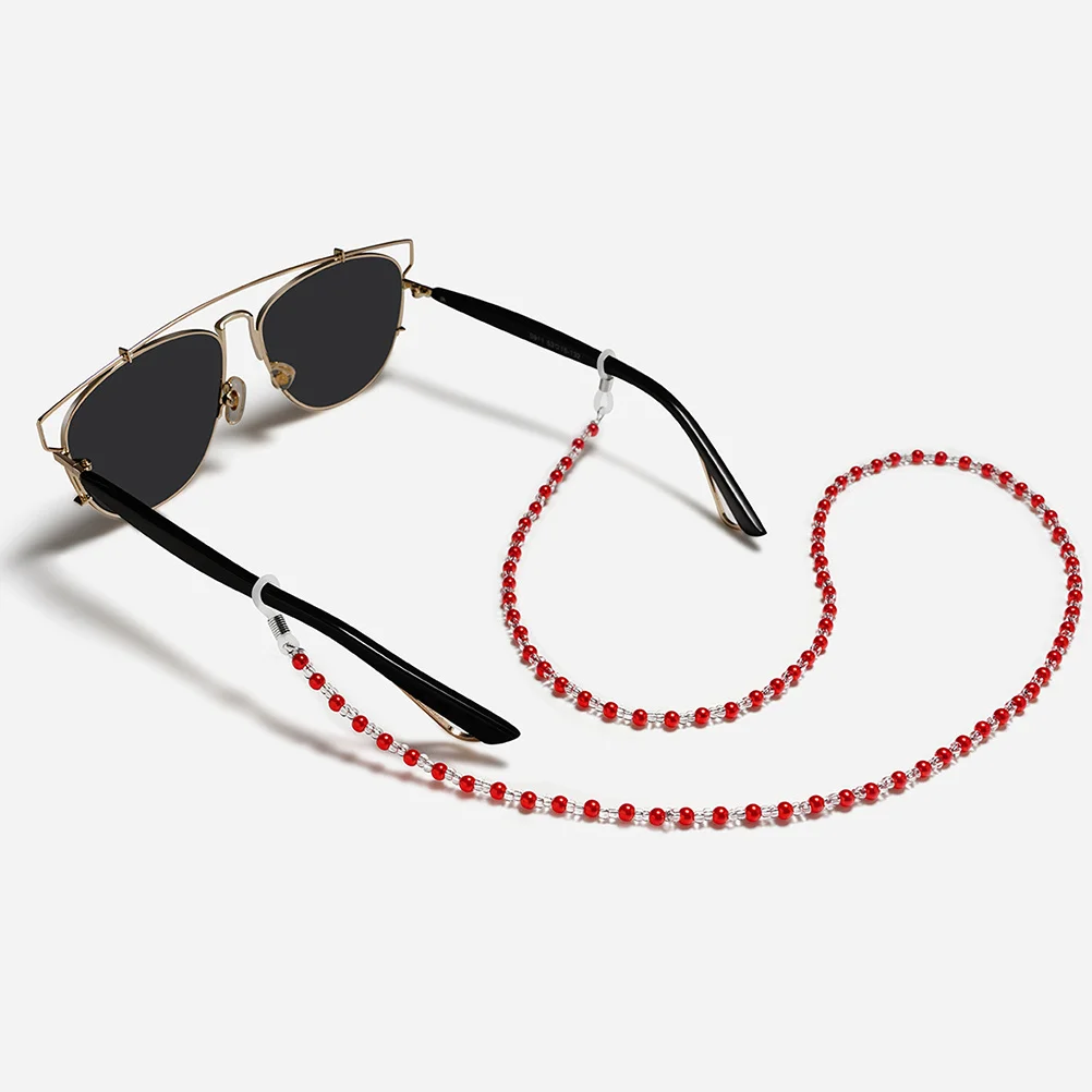 

5Pcs Beaded Eyeglass Chains Anti-Slip Strap Holder Necklace Glasses String Holder Comfortable Eyeglass Accessories