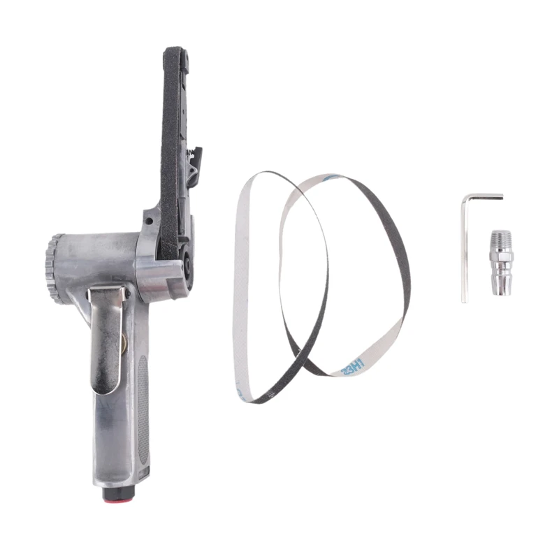 3/8 بوصة حزام الهواء ساندر زاوية الهواء ماكينة طحن الرملي + أحزمة الصنفرة لضاغط الهواء الرملي الصغيرة