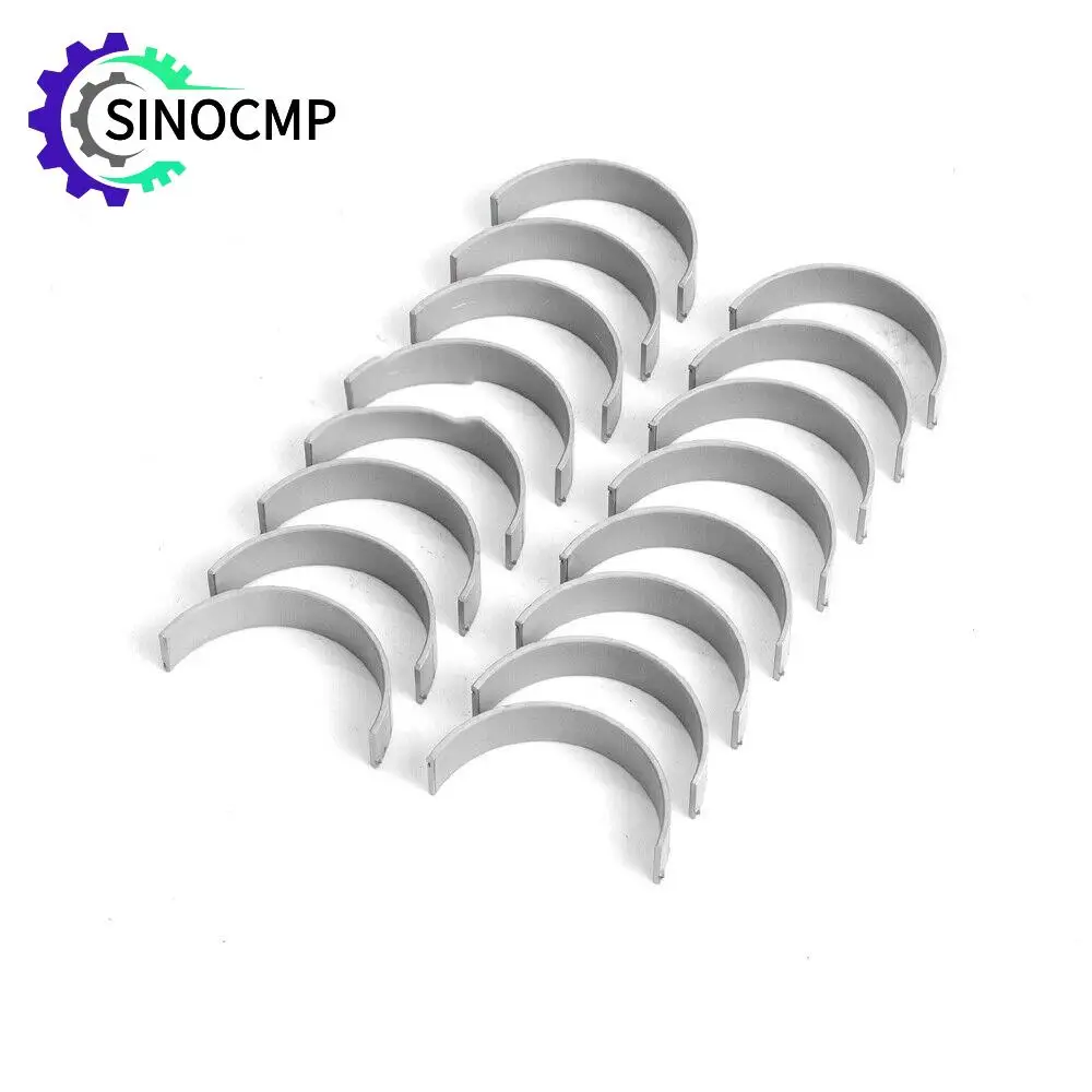 16 peças conjunto de rolamento de biela para bmw 550i m5 x5 x6 f10 f90 f02 f06 f07 e70 n62 n63 s63 11248611782 peças de motor de carro
