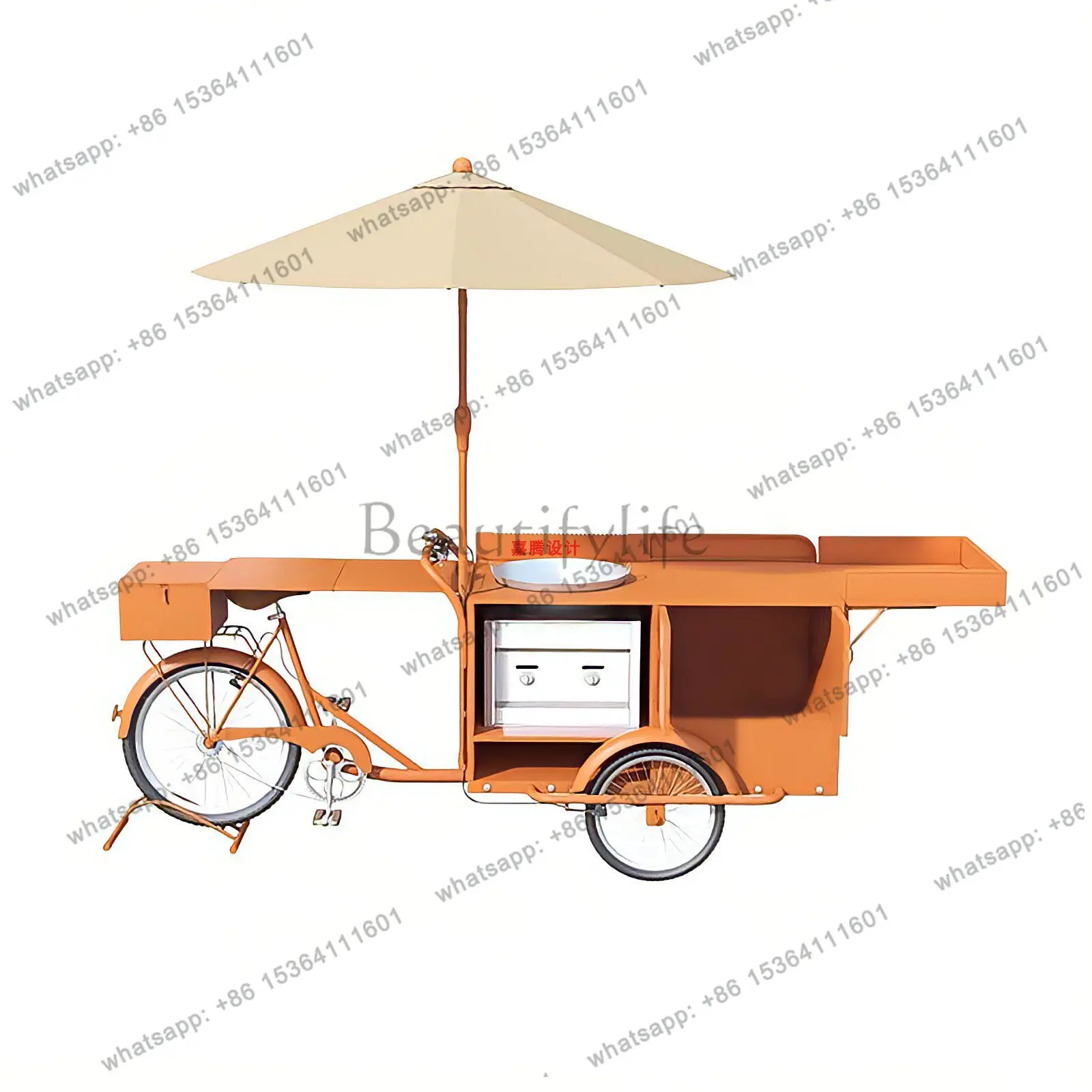 8Sticky rice upside down donkey stall dining car can ride commercial tricycle