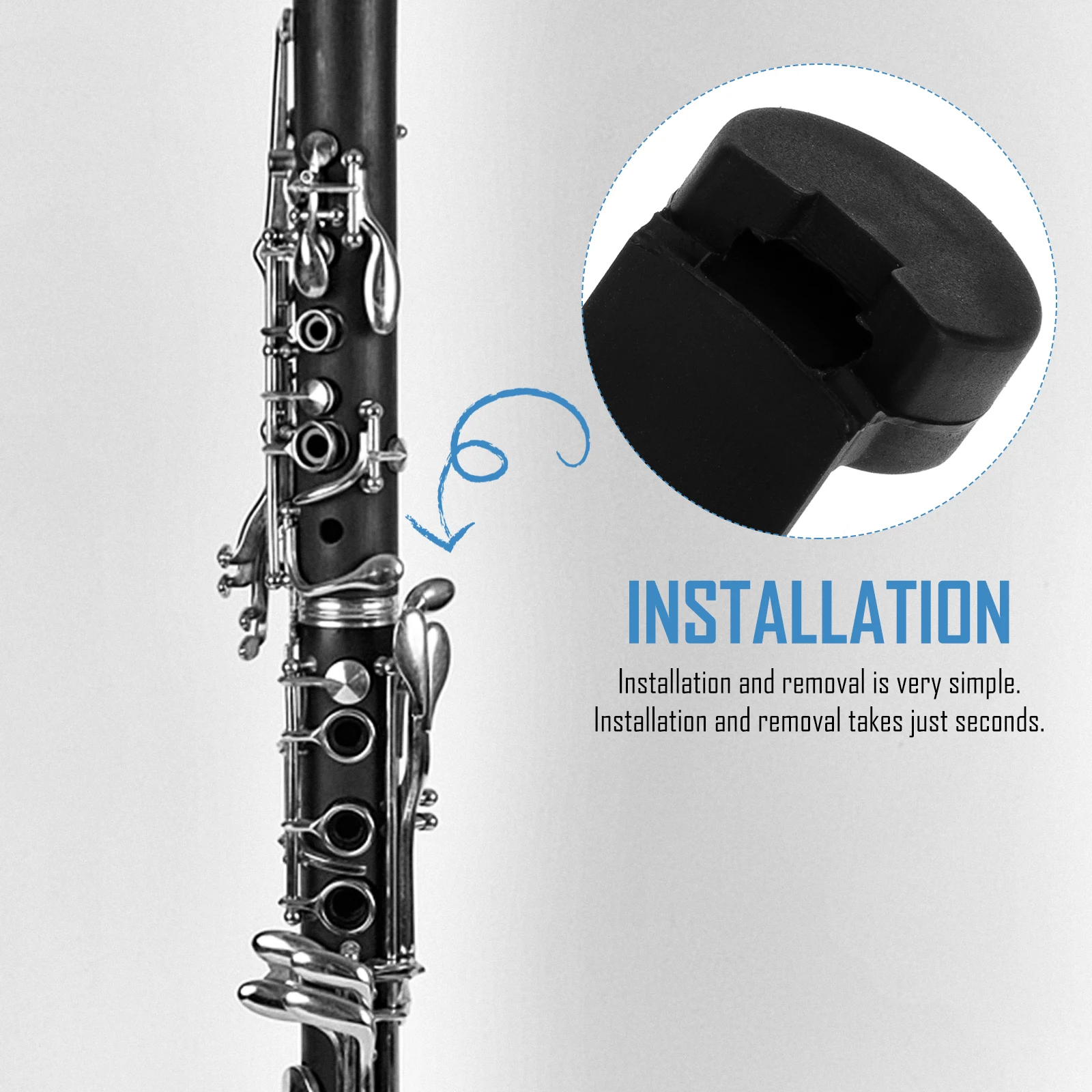 

5 Pcs Thumb Finger Bracket Clarinet Accessory Supplies Refer to Rest Cushion Supple Pad Silica Gel Comfortable