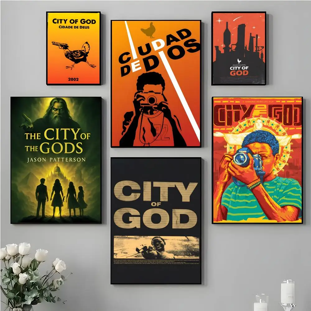 Stylish Casual Violent Raw C-City Of God Poster High-definition stickers ideal gifts for living rooms hallways