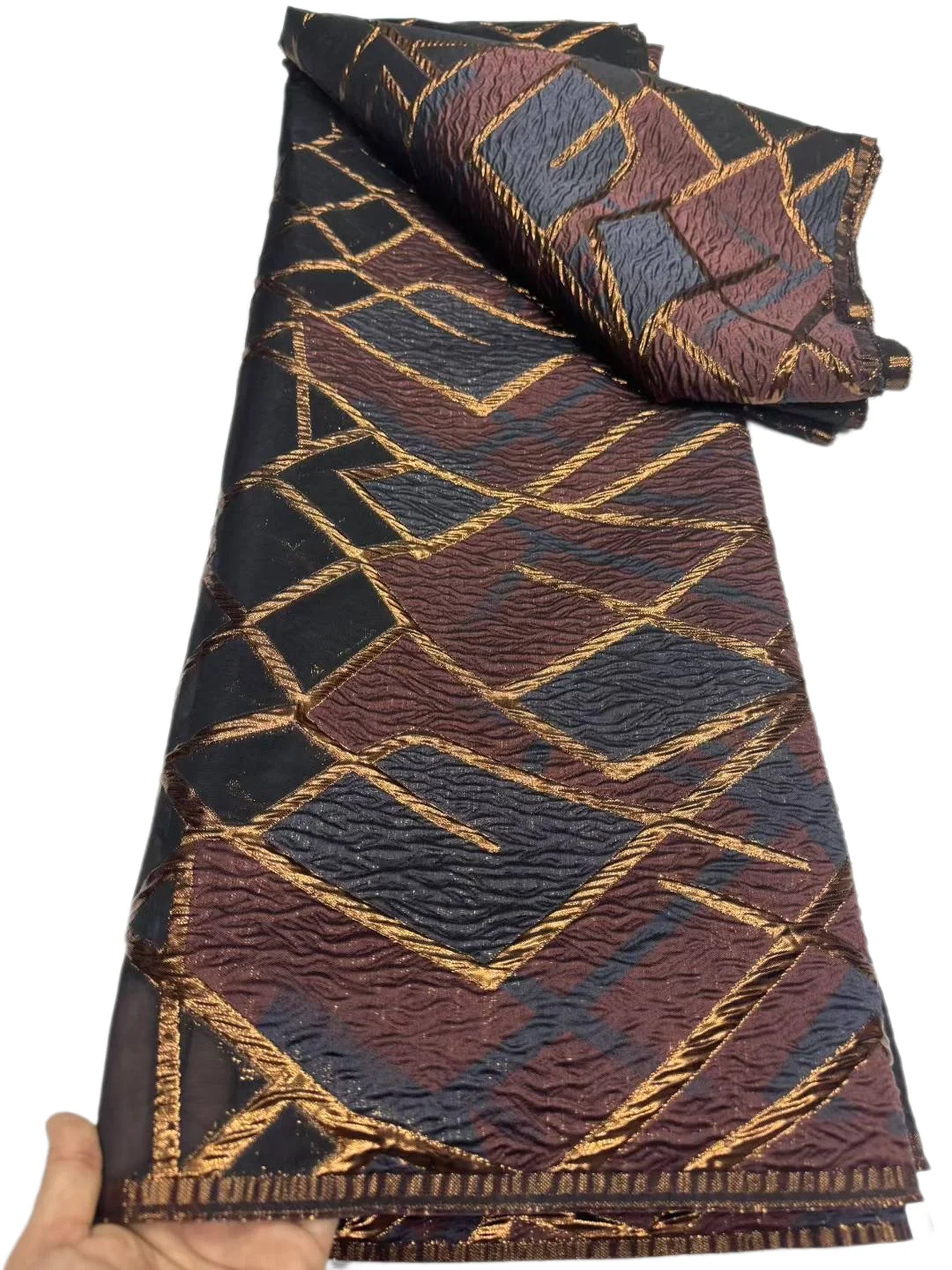 

2025 Высококачественная кружевная французская нигерийская жаккардовая кружевная ткань, африканская парчовая кружевная ткань для шитья женских свадебных платьев