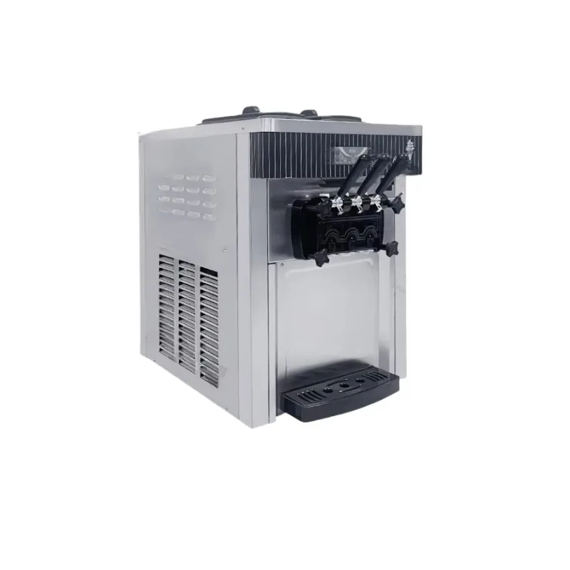 Desktop Stainless Steel Maker Automatic Desktop 3 Flavor Yogurt Commercial Soft Ice Cream