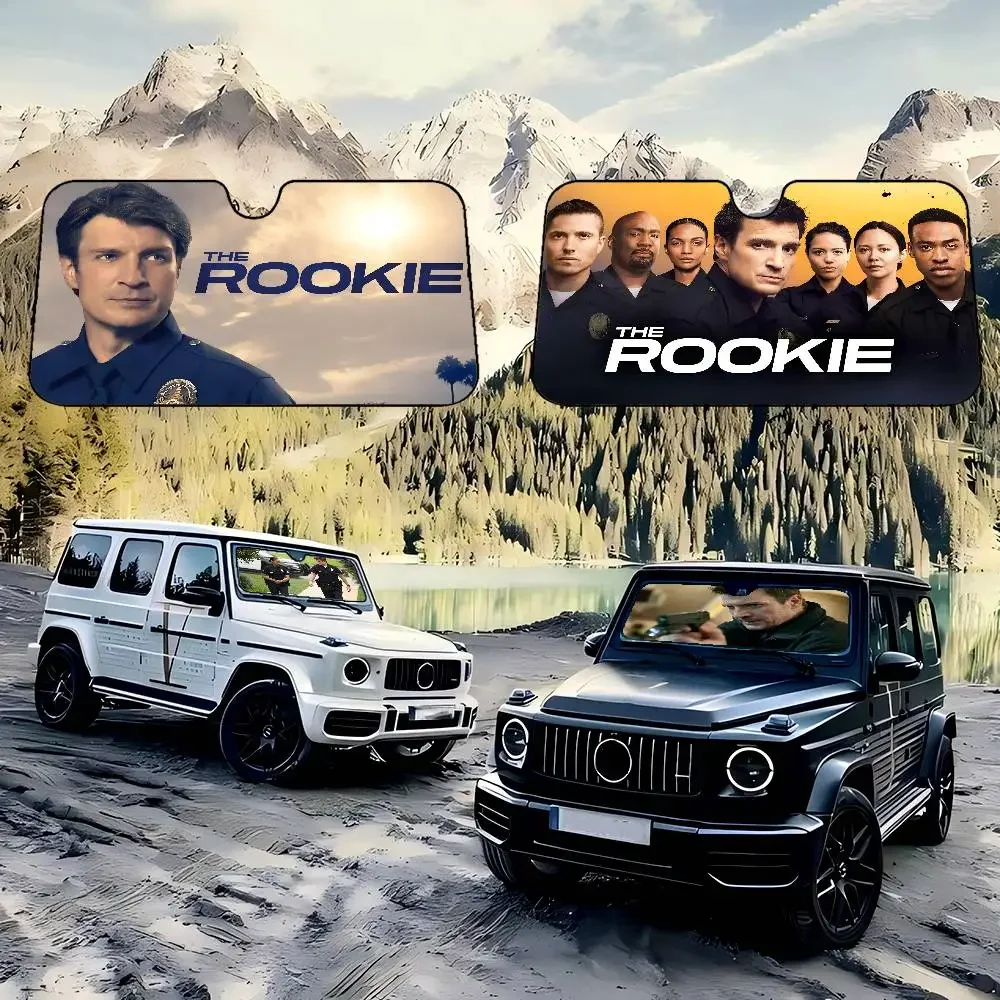 

T-THE ROOKIE MOVIE Car Sun Shade Front Window Sunshade For Most Sedans SUV Blocks Max Uv Rays Keep Your Vehicle Cool